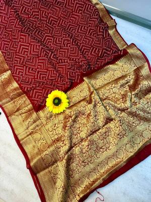 Vastrangan kanjivaram bandhani saree wholesale online market